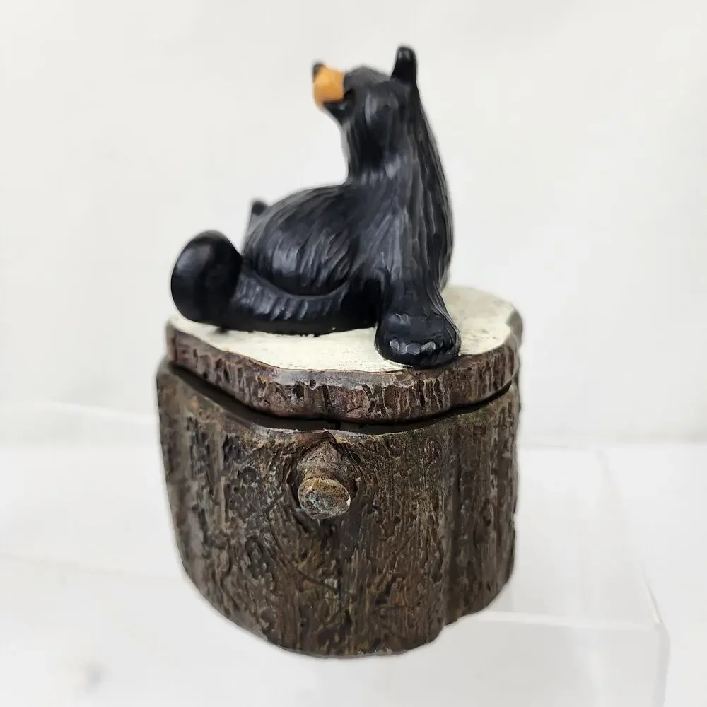 Bearfoots Bears Three Bears Box Jeff Fleming Artist Big Sky Carvers Trinket Box